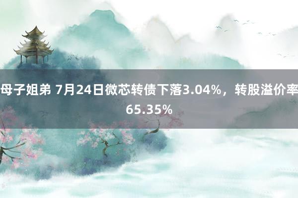 母子姐弟 7月24日微芯转债下落3.04%，转股溢价率65.35%