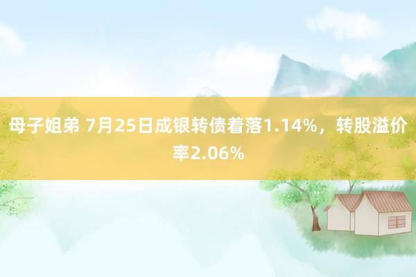 母子姐弟 7月25日成银转债着落1.14%，转股溢价率2.06%