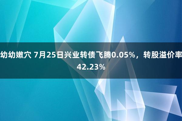 幼幼嫩穴 7月25日兴业转债飞腾0.05%，转股溢价率42.23%