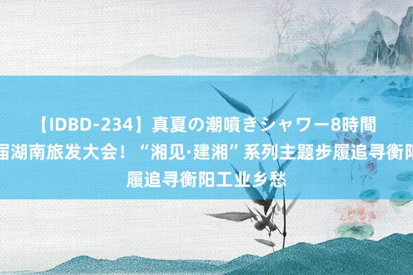 【IDBD-234】真夏の潮噴きシャワー8時間 助力第三届湖南旅发大会！“湘见·建湘”系列主题步履追寻衡阳工业乡愁