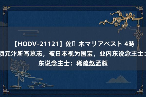 【HODV-21121】佐々木マリアベスト 4時間 董其昌为项元汴所写墓志，被日本视为国宝，业内东说念主士：稀疏赵孟頫