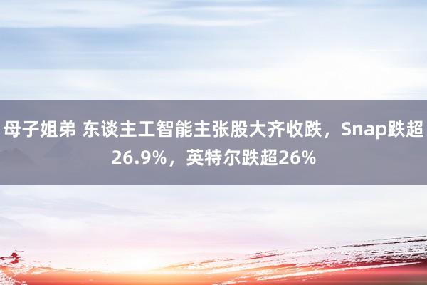 母子姐弟 东谈主工智能主张股大齐收跌，Snap跌超26.9%，英特尔跌超26%