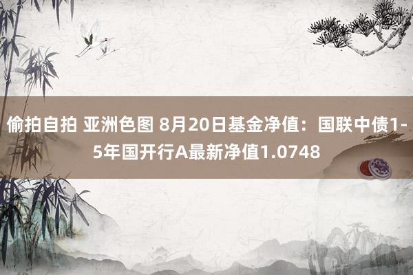 偷拍自拍 亚洲色图 8月20日基金净值：国联中债1-5年国开行A最新净值1.0748