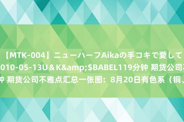 【MTK-004】ニューハーフAikaの手コキで愛して…。</a>2010-05-13U＆K&$BABEL119分钟 期货公司不雅点汇总一张图：8月20日有色系（铜、锌、铝、镍、锡等）