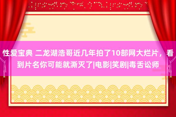 性爱宝典 二龙湖浩哥近几年拍了10部网大烂片，看到片名你可能就澌灭了|电影|笑剧|毒舌讼师